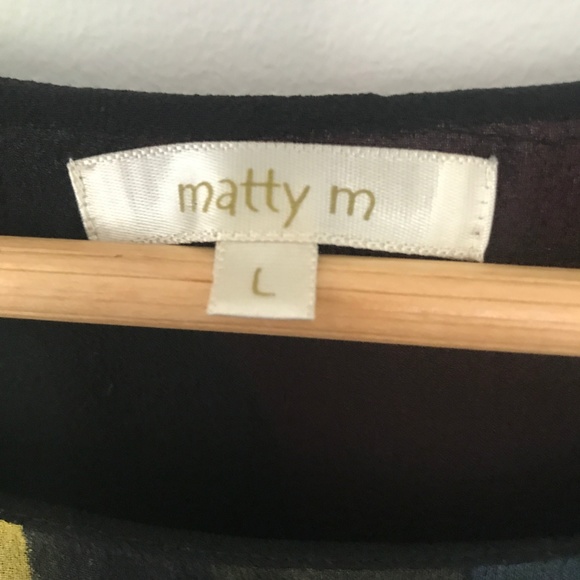 Matty M Colorful Summer Mini Dress w/ Tie on Back - Picture 2 of 6